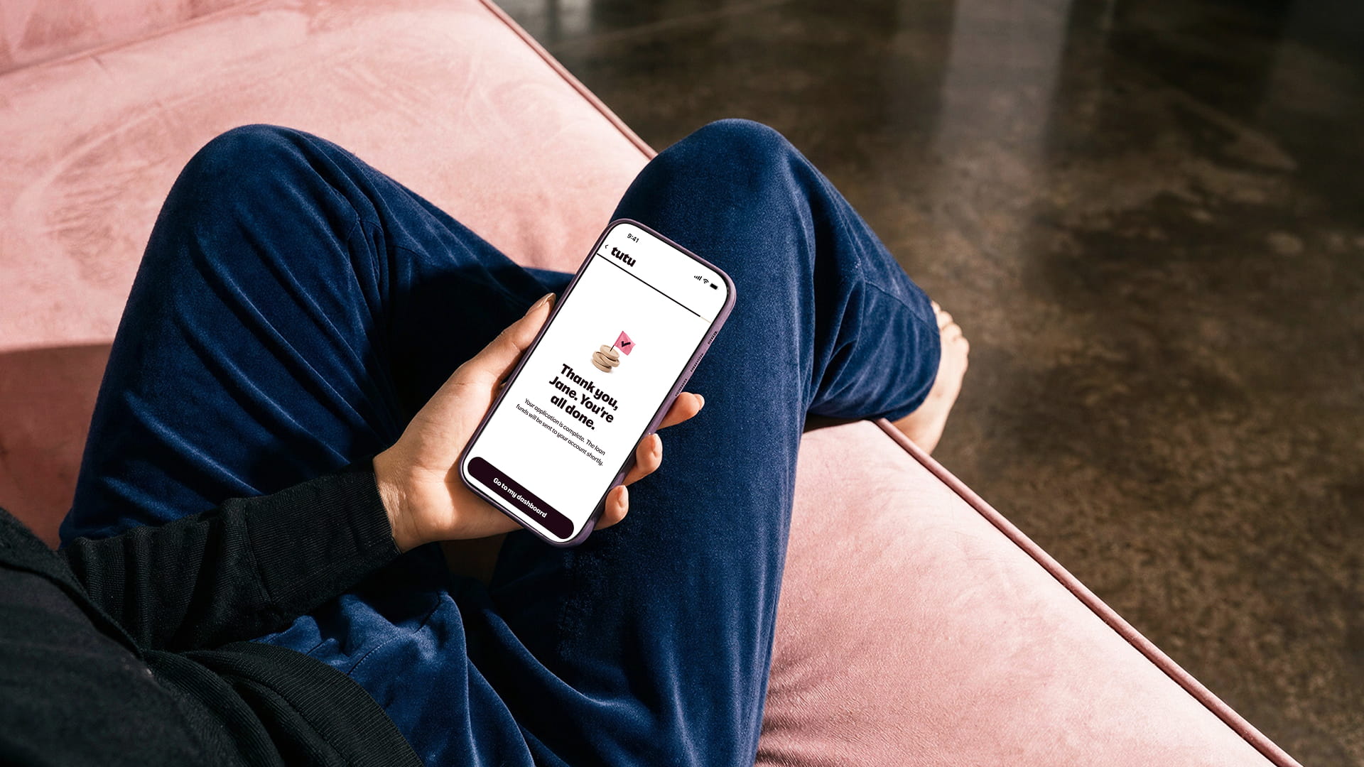 Reviewing the invite on a phone