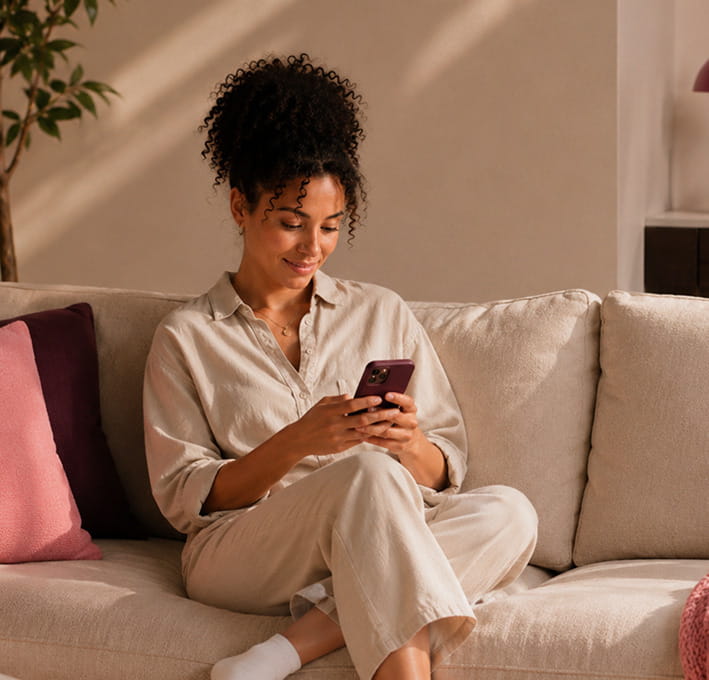 Applying on a phone at home